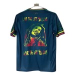 Günstige Fußballtrikots Ajax Amsterdam x Bob Marley 2024-25 Navy Kurzarm